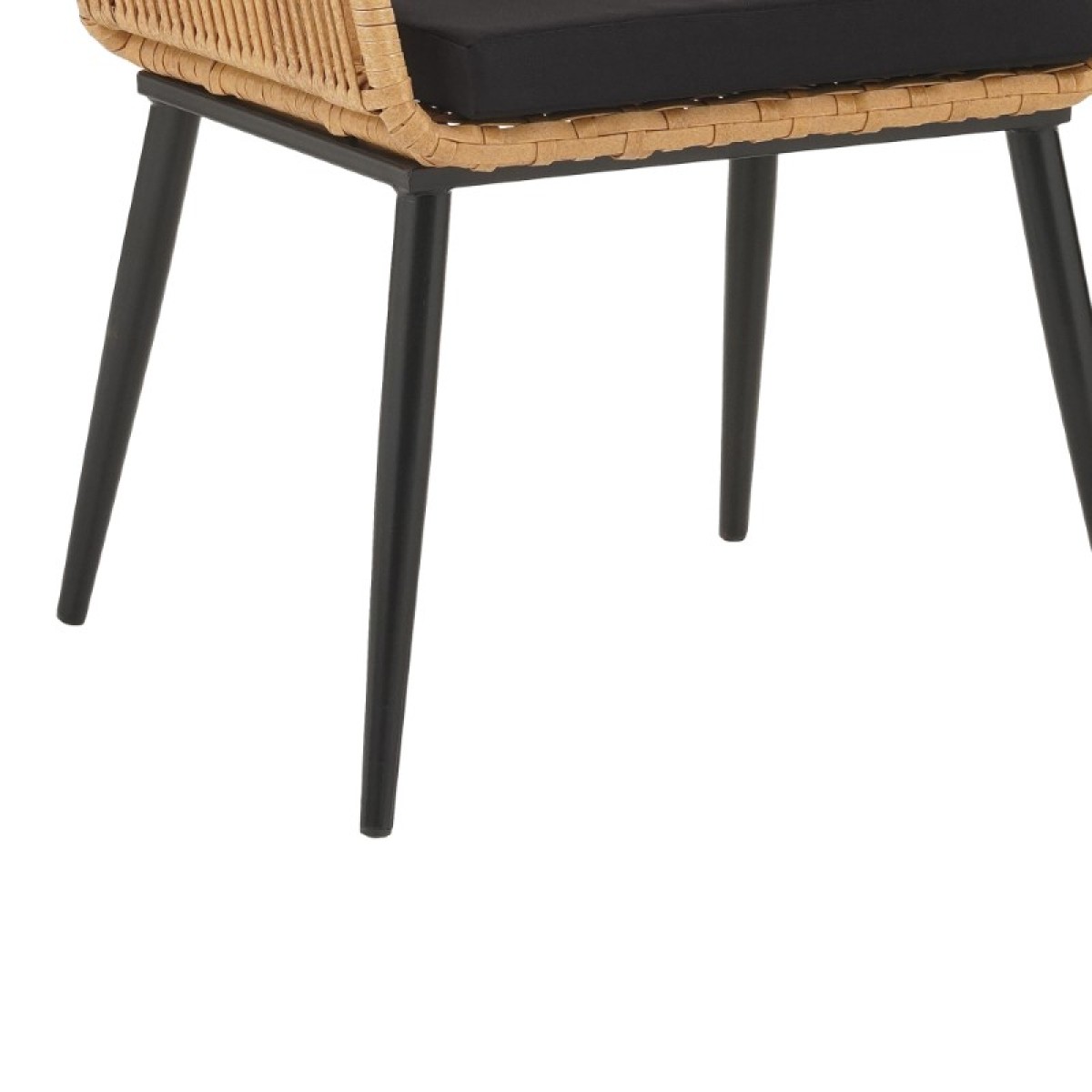 Πολυθρόνα Tanish pakoworld rattan φυσικό-πόδι μαύρο μέταλλο 58x58.5x87εκ Πολυθρόνα Tanish pakoworld rattan φυσικό-πόδι μαύρο μέταλλο 58x58.5x87εκ