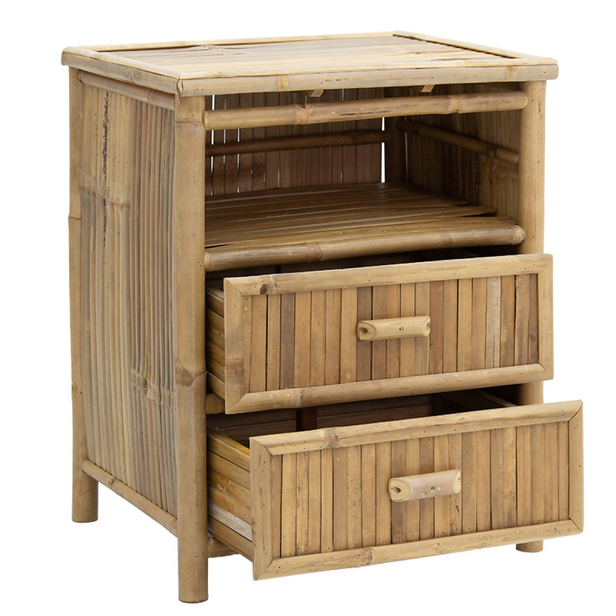 Κομοδίνο Ofra pakoworld bamboo φυσικό 56x46x69εκ Κομοδίνο Ofra pakoworld bamboo φυσικό 56x46x69εκ