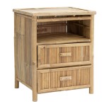 Κομοδίνο Ofra pakoworld bamboo φυσικό 56x46x69εκ Κομοδίνο Ofra pakoworld bamboo φυσικό 56x46x69εκ