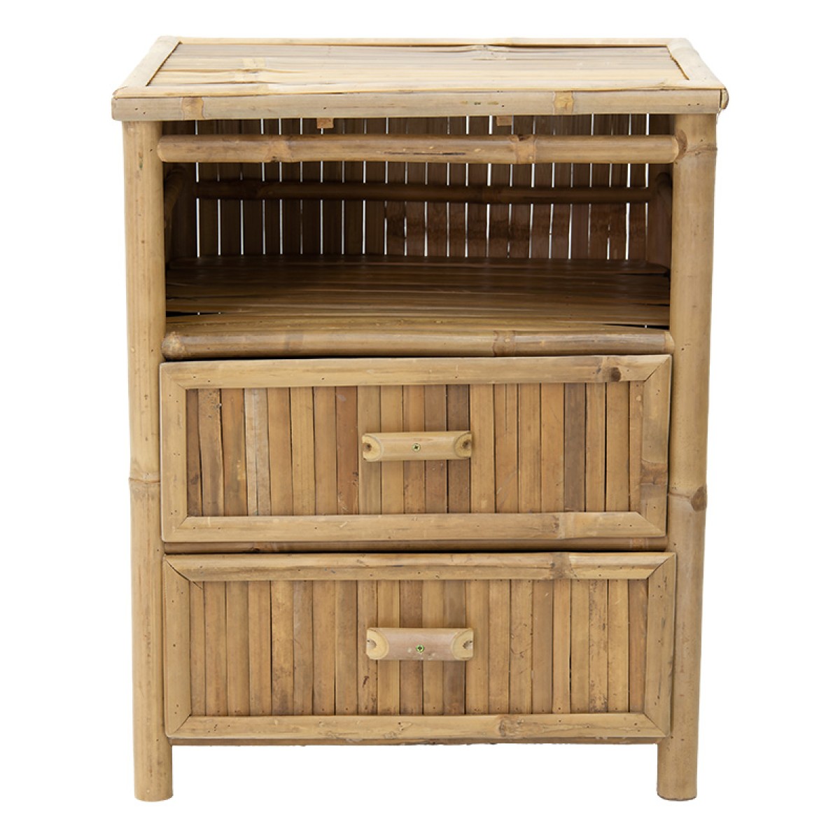 Κομοδίνο Ofra pakoworld bamboo φυσικό 56x46x69εκ Κομοδίνο Ofra pakoworld bamboo φυσικό 56x46x69εκ