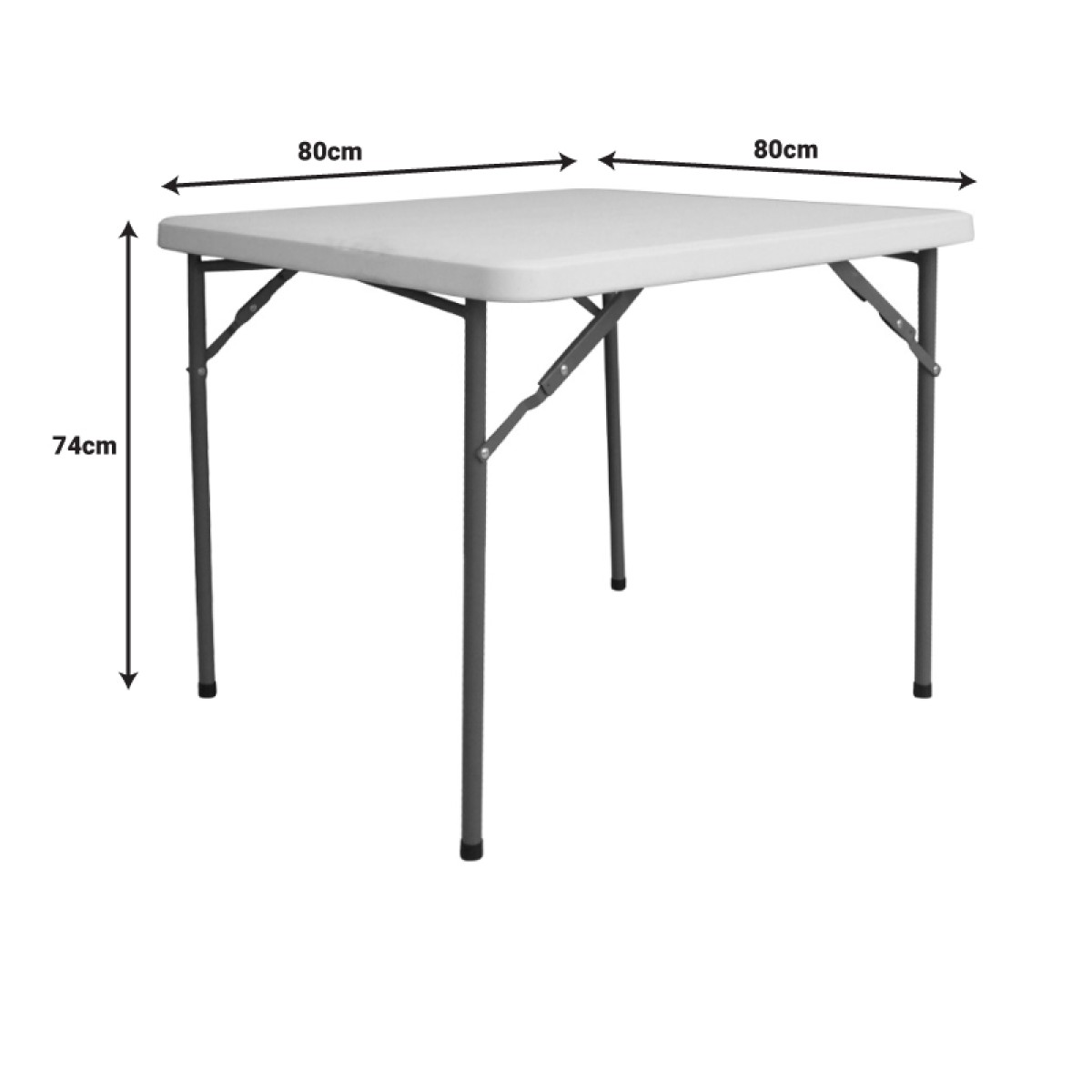 Τραπέζι catering Comfort pakoworld πτυσσόμενο σε λευκή απόχρωση 80x80x74εκ Τραπέζι catering Comfort pakoworld πτυσσόμενο σε λευκή απόχρωση 80x80x74εκ