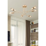 Φωτιστικό οροφής εξάφωτο PWL-1122 pakoworld Ε27 χρυσό Φ61x25εκ Φωτιστικό οροφής εξάφωτο PWL-1122 pakoworld Ε27 χρυσό Φ61x25εκ