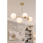 Φωτιστικό οροφής τετράφωτο PWL-1128 pakoworld Ε27 χρυσό 70x20x35εκ Φωτιστικό οροφής τετράφωτο PWL-1128 pakoworld Ε27 χρυσό 70x20x35εκ