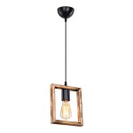 Φωτιστικό οροφής μονόφωτο Isolate pakoworld Ε27 καρυδί 18.5x3x24εκ Φωτιστικό οροφής μονόφωτο Isolate pakoworld Ε27 καρυδί 18.5x3x24εκ