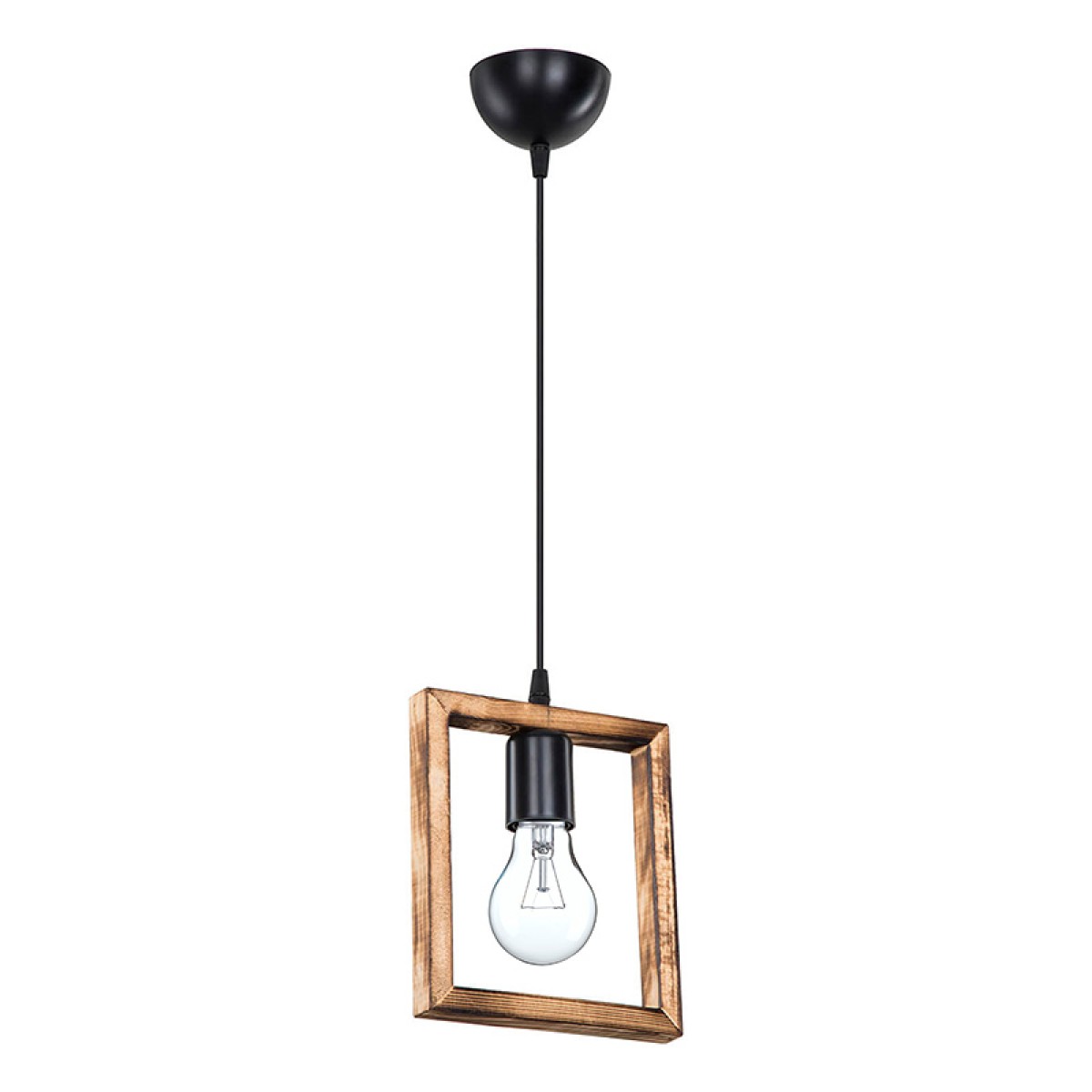 Φωτιστικό οροφής μονόφωτο Isolate pakoworld Ε27 καρυδί 18.5x3x24εκ Φωτιστικό οροφής μονόφωτο Isolate pakoworld Ε27 καρυδί 18.5x3x24εκ