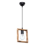 Φωτιστικό οροφής μονόφωτο Isolate pakoworld Ε27 καρυδί 18.5x3x24εκ Φωτιστικό οροφής μονόφωτο Isolate pakoworld Ε27 καρυδί 18.5x3x24εκ