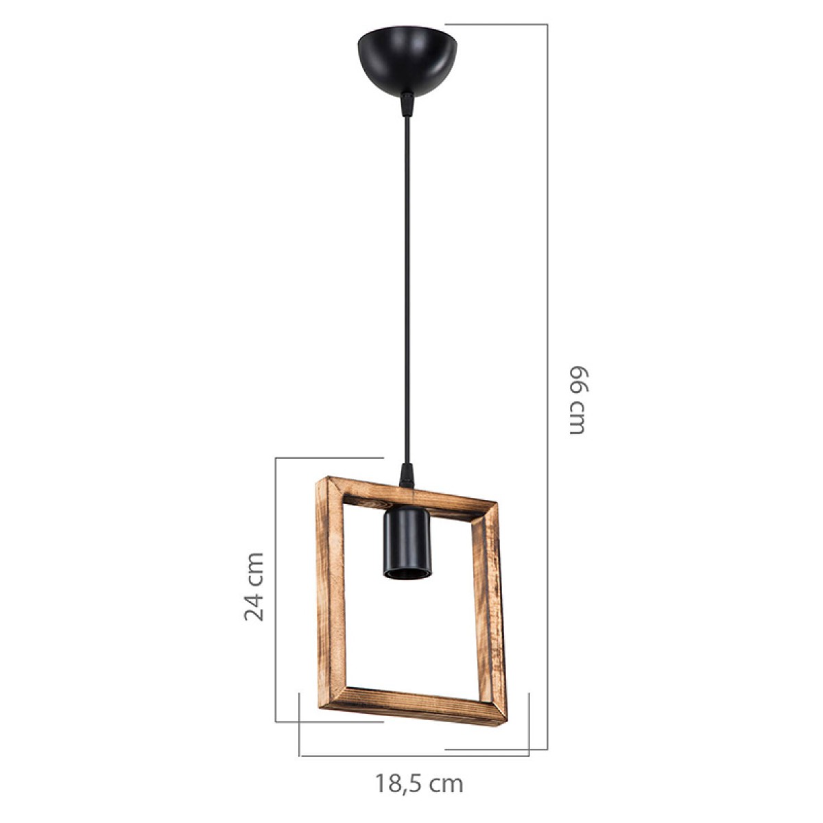 Φωτιστικό οροφής μονόφωτο Isolate pakoworld Ε27 καρυδί 18.5x3x24εκ Φωτιστικό οροφής μονόφωτο Isolate pakoworld Ε27 καρυδί 18.5x3x24εκ