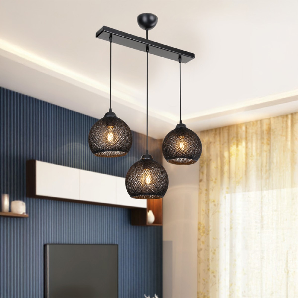 Φωτιστικό οροφής τρίφωτο PWL-0973 II pakoworld Ε27 μαύρο 50x18x85εκ Φωτιστικό οροφής τρίφωτο PWL-0973 II pakoworld Ε27 μαύρο 50x18x85εκ