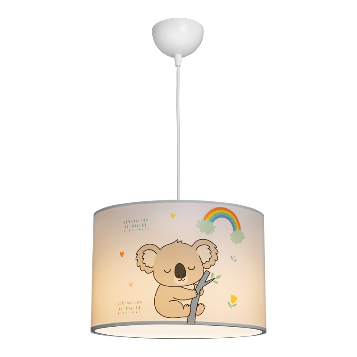 Παιδικό φωτιστικό οροφής Koala pakoworld led E27 πολύχρωμο PVC Φ30x20εκ