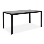 Τραπέζι Nares pakoworld αλουμίνιο μαύρο-plywood ανθρακί 140x80x72.5εκ Τραπέζι Nares pakoworld αλουμίνιο μαύρο-plywood ανθρακί 140x80x72.5εκ