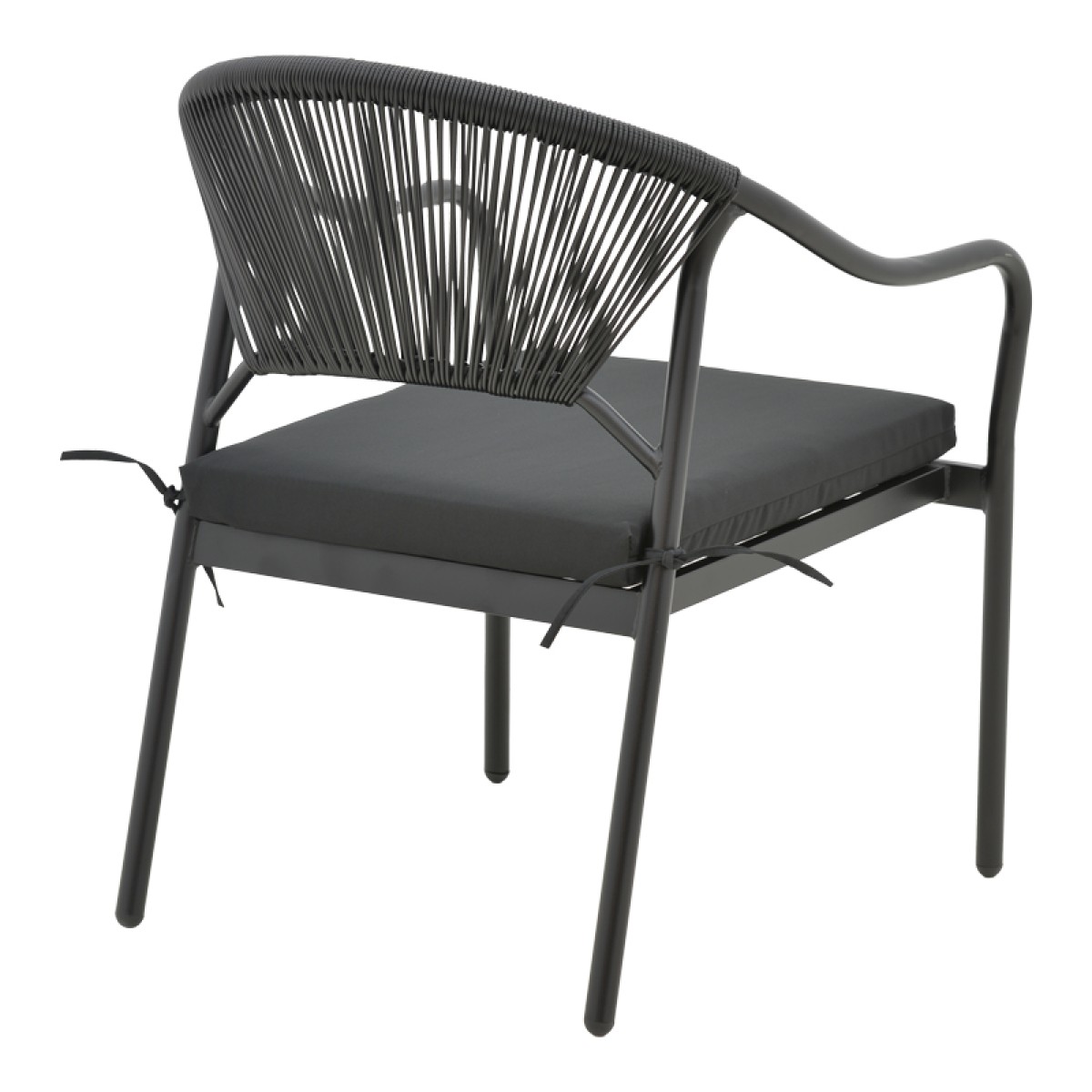 Πολυθρόνα Jerqui pakoworld wicker rattan μαύρο-μεταλλικό μαύρο πόδι-μαύρο μαξιλάρι 60x64x78εκ Πολυθρόνα Jerqui pakoworld wicker rattan μαύρο-μεταλλικό μαύρο πόδι-μαύρο μαξιλάρι 60x64x78εκ
