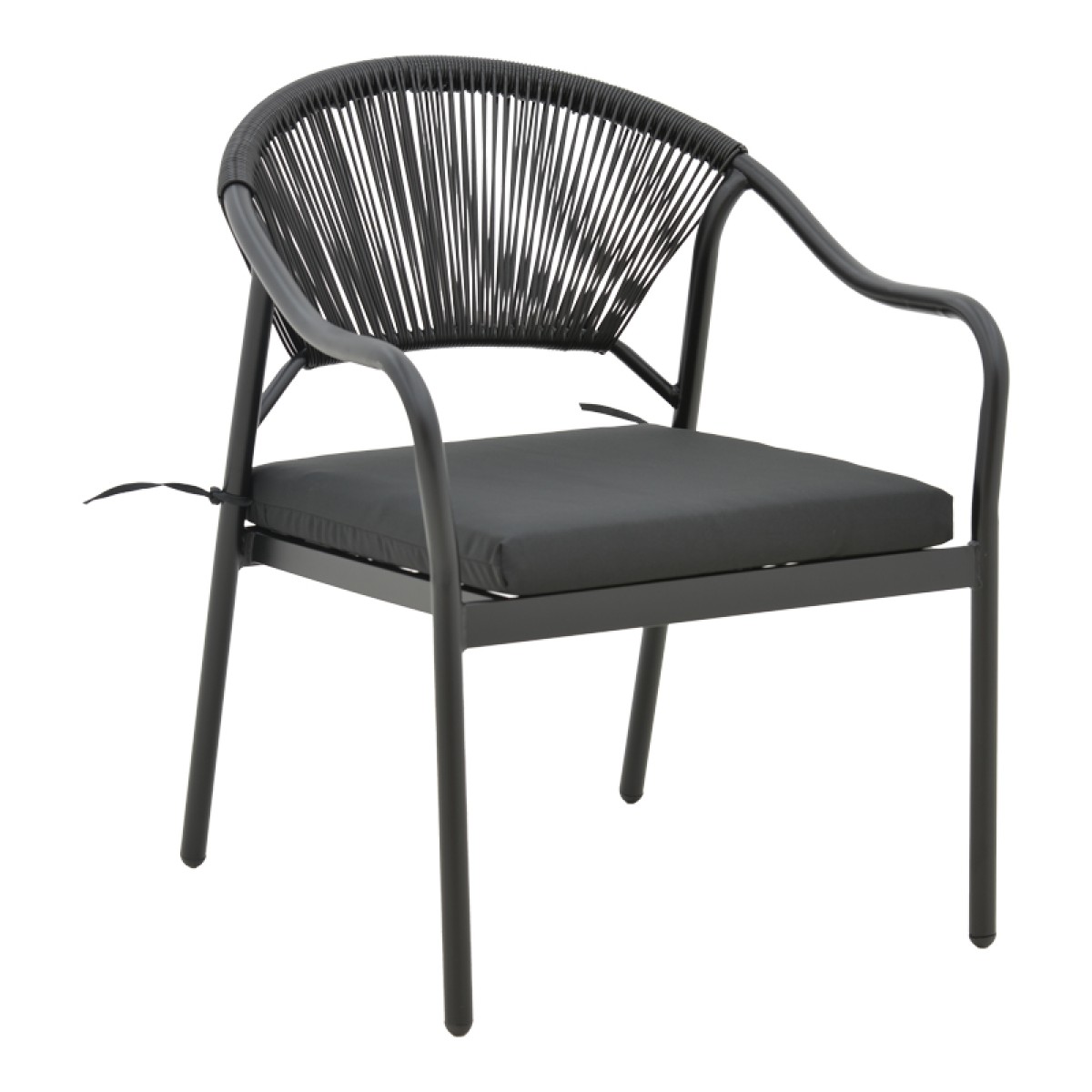 Πολυθρόνα Jerqui pakoworld wicker rattan μαύρο-μεταλλικό μαύρο πόδι-μαύρο μαξιλάρι 60x64x78εκ Πολυθρόνα Jerqui pakoworld wicker rattan μαύρο-μεταλλικό μαύρο πόδι-μαύρο μαξιλάρι 60x64x78εκ