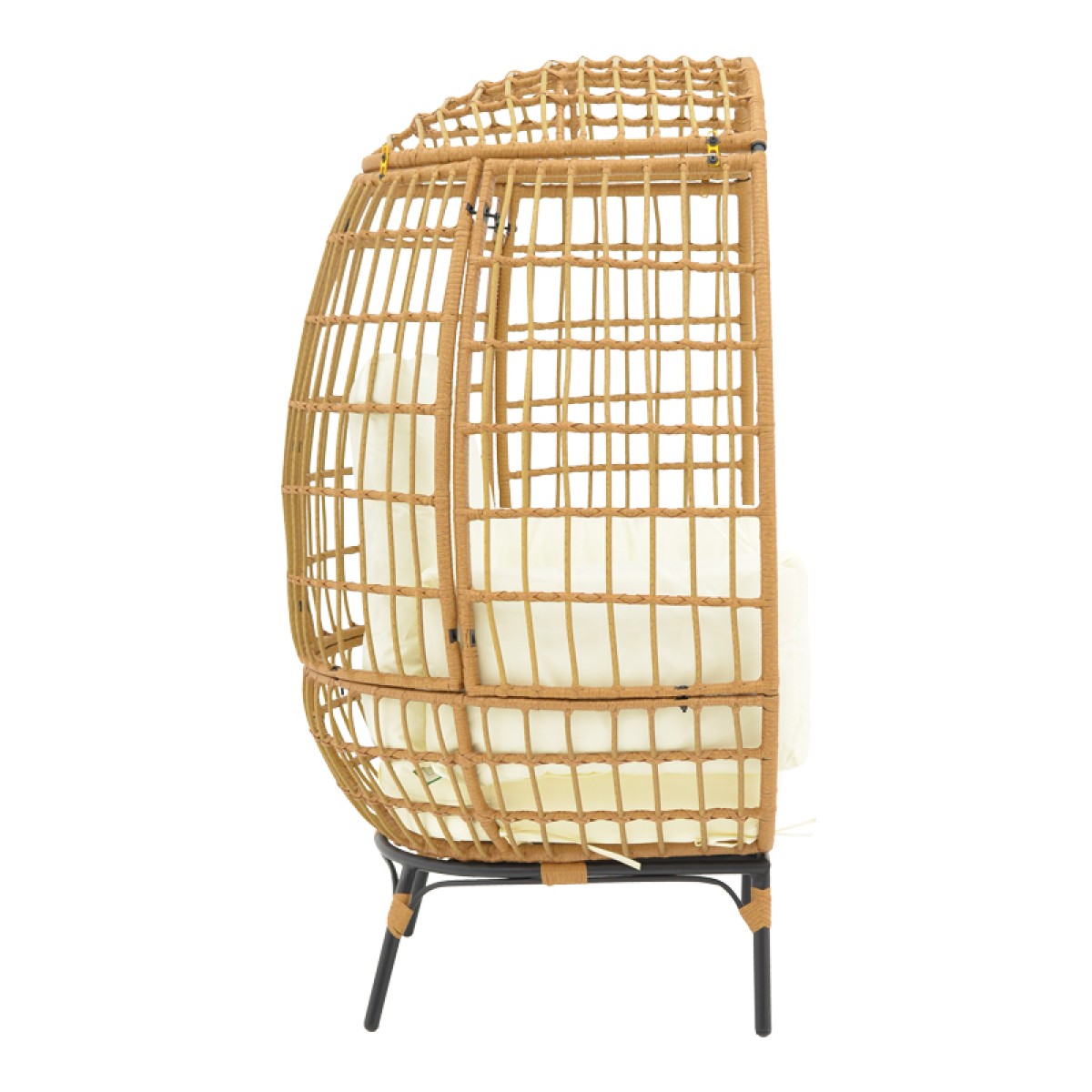 Πολυθρόνα Frox pakoworld wicker rattan φυσικό-μεταλλικό φυσικό-μαύρο πόδι-μπεζ μαξιλάρι 96x76x145εκ Πολυθρόνα Frox pakoworld wicker rattan φυσικό-μεταλλικό φυσικό-μαύρο πόδι-μπεζ μαξιλάρι 96x76x145εκ