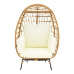 Πολυθρόνα Frox pakoworld wicker rattan φυσικό-μεταλλικό φυσικό-μαύρο πόδι-μπεζ μαξιλάρι 96x76x145εκ Πολυθρόνα Frox pakoworld wicker rattan φυσικό-μεταλλικό φυσικό-μαύρο πόδι-μπεζ μαξιλάρι 96x76x145εκ