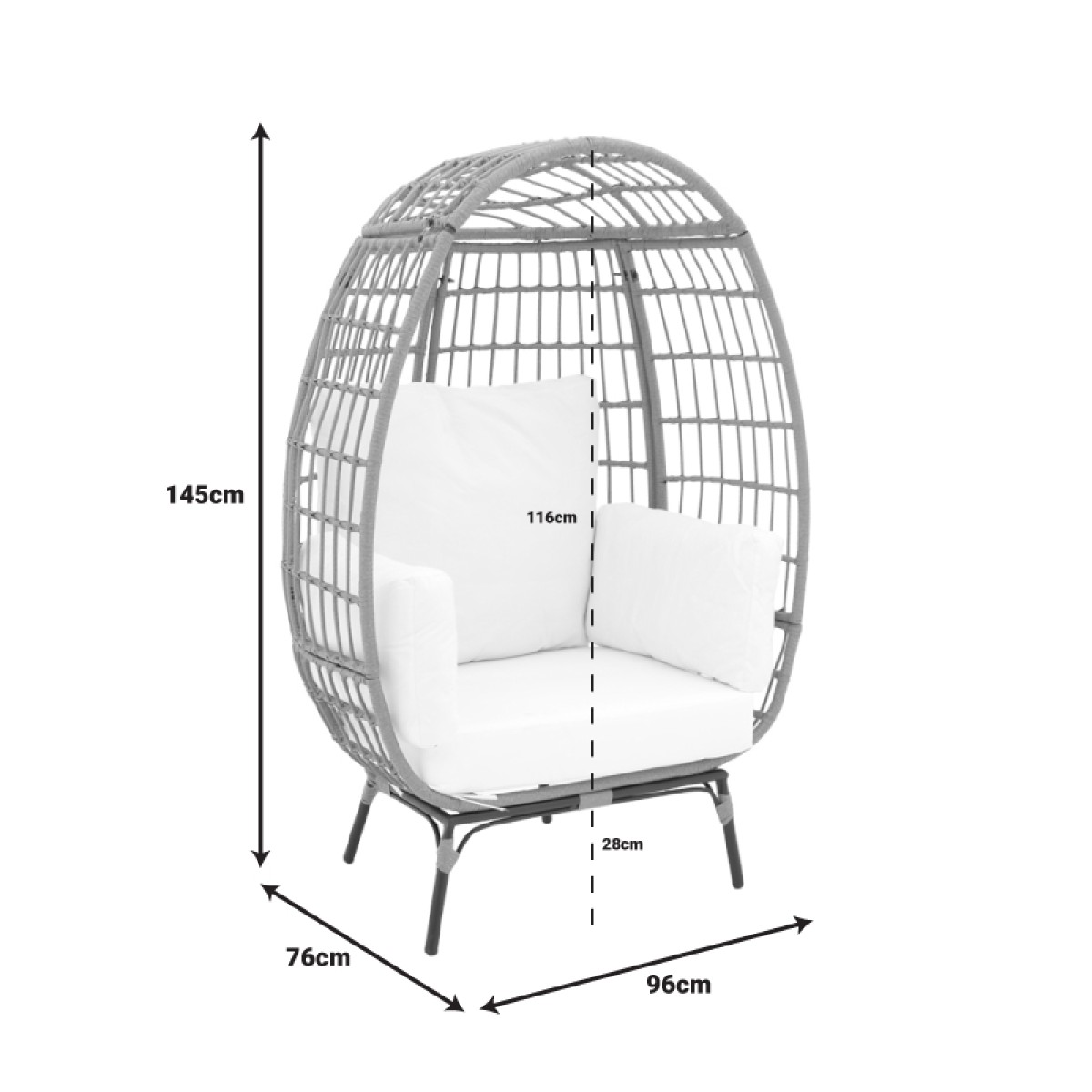 Πολυθρόνα Frox pakoworld wicker rattan φυσικό-μεταλλικό φυσικό-μαύρο πόδι-μπεζ μαξιλάρι 96x76x145εκ Πολυθρόνα Frox pakoworld wicker rattan φυσικό-μεταλλικό φυσικό-μαύρο πόδι-μπεζ μαξιλάρι 96x76x145εκ