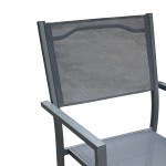 Πολυθρόνα Moly pakoworld ανθρακί αλουμίνιο-textilene 61x56.5x87.5εκ Πολυθρόνα Moly pakoworld ανθρακί αλουμίνιο-textilene 61x56.5x87.5εκ