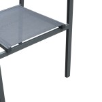 Πολυθρόνα Moly pakoworld ανθρακί αλουμίνιο-textilene 61x56.5x87.5εκ Πολυθρόνα Moly pakoworld ανθρακί αλουμίνιο-textilene 61x56.5x87.5εκ