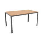 Τραπέζι Nares pakoworld αλουμίνιο ανθρακί-plywood φυσικό 140x80x72.5εκ Τραπέζι Nares pakoworld αλουμίνιο ανθρακί-plywood φυσικό 140x80x72.5εκ