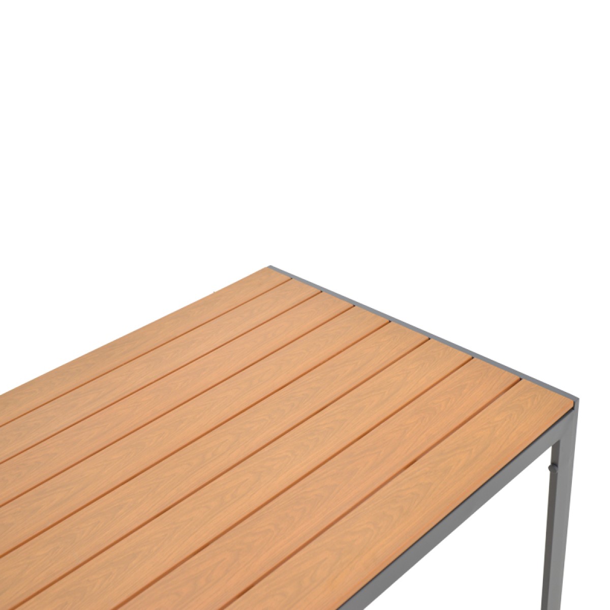 Τραπέζι Nares pakoworld αλουμίνιο ανθρακί-plywood φυσικό 140x80x72.5εκ Τραπέζι Nares pakoworld αλουμίνιο ανθρακί-plywood φυσικό 140x80x72.5εκ