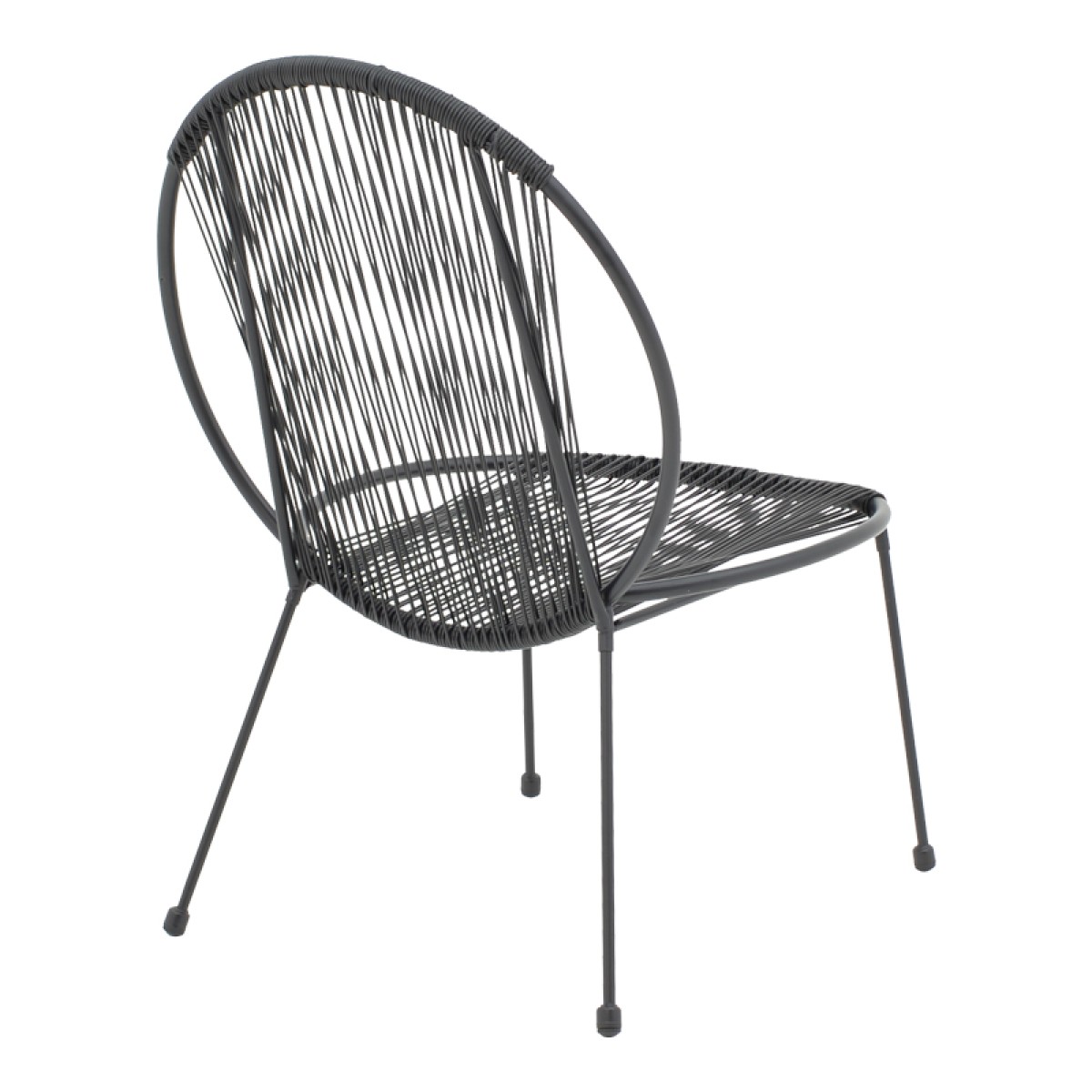 Καρέκλα κήπου Dapper pakoworld μαύρο μέταλλο-pe μαύρο 64.5x74.5x76εκ Καρέκλα κήπου Dapper pakoworld μαύρο μέταλλο-pe μαύρο 64.5x74.5x76εκ