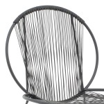Καρέκλα κήπου Dapper pakoworld μαύρο μέταλλο-pe μαύρο 64.5x74.5x76εκ Καρέκλα κήπου Dapper pakoworld μαύρο μέταλλο-pe μαύρο 64.5x74.5x76εκ