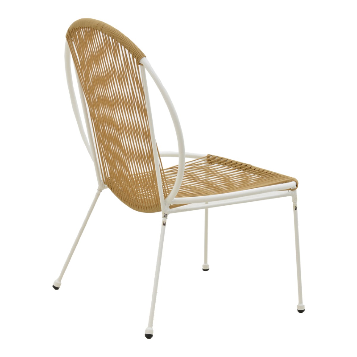Καρέκλα Dapper pakoworld λευκό μέταλλο-pe φυσικό 64.5x74.5x76εκ Καρέκλα Dapper pakoworld λευκό μέταλλο-pe φυσικό 64.5x74.5x76εκ