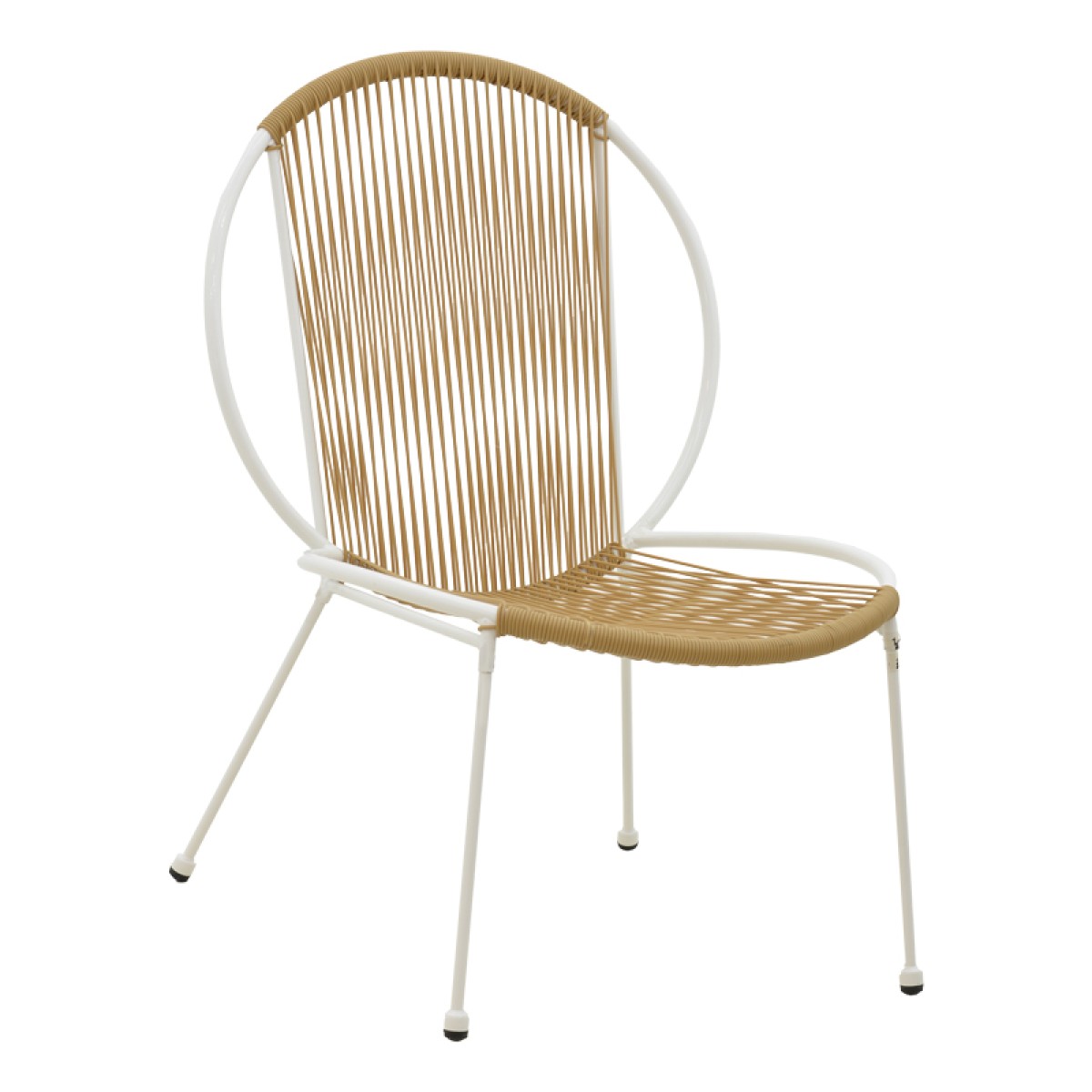 Καρέκλα Dapper pakoworld λευκό μέταλλο-pe φυσικό 64.5x74.5x76εκ Καρέκλα Dapper pakoworld λευκό μέταλλο-pe φυσικό 64.5x74.5x76εκ