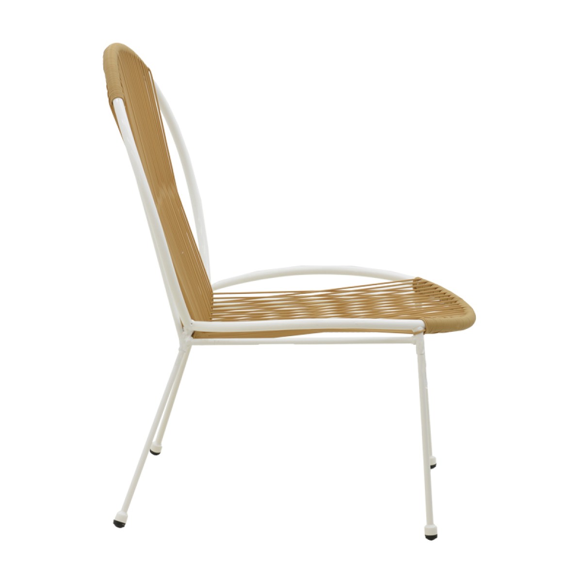 Καρέκλα Dapper pakoworld λευκό μέταλλο-pe φυσικό 64.5x74.5x76εκ Καρέκλα Dapper pakoworld λευκό μέταλλο-pe φυσικό 64.5x74.5x76εκ