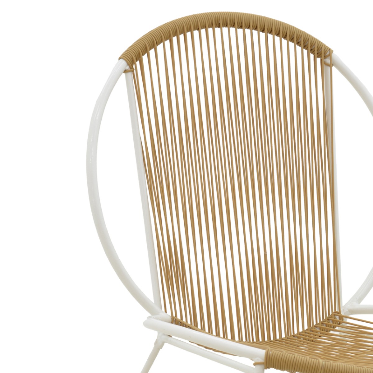 Καρέκλα Dapper pakoworld λευκό μέταλλο-pe φυσικό 64.5x74.5x76εκ Καρέκλα Dapper pakoworld λευκό μέταλλο-pe φυσικό 64.5x74.5x76εκ