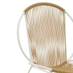 Καρέκλα Dapper pakoworld λευκό μέταλλο-pe φυσικό 64.5x74.5x76εκ Καρέκλα Dapper pakoworld λευκό μέταλλο-pe φυσικό 64.5x74.5x76εκ