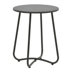 Τραπέζι Bramwell pakoworld μέταλλο ανθρακί Φ40x50εκ Τραπέζι Bramwell pakoworld μέταλλο ανθρακί Φ40x50εκ