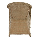 Πολυθρόνα κήπου Hadrian pakoworld rattan καφέ- textilene μπεζ 57x70x85εκ Πολυθρόνα κήπου Hadrian pakoworld rattan καφέ- textilene μπεζ 57x70x85εκ