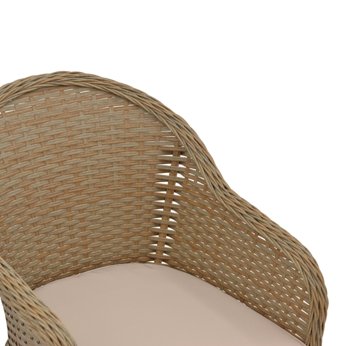 Πολυθρόνα κήπου Hadrian pakoworld rattan καφέ- textilene μπεζ 57x70x85εκ Πολυθρόνα κήπου Hadrian pakoworld rattan καφέ- textilene μπεζ 57x70x85εκ