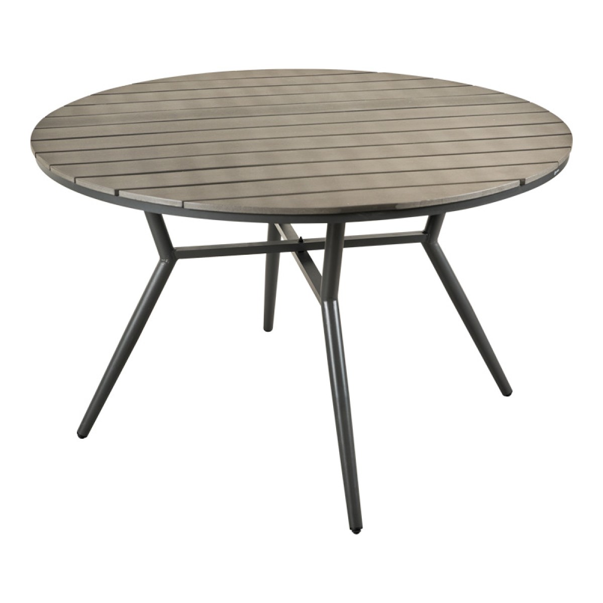 Τραπέζι Appa pakoworld αλουμίνιο και plywood σε ανθρακί απόχρωση Φ120x74εκ Τραπέζι Appa pakoworld αλουμίνιο και plywood σε ανθρακί απόχρωση Φ120x74εκ