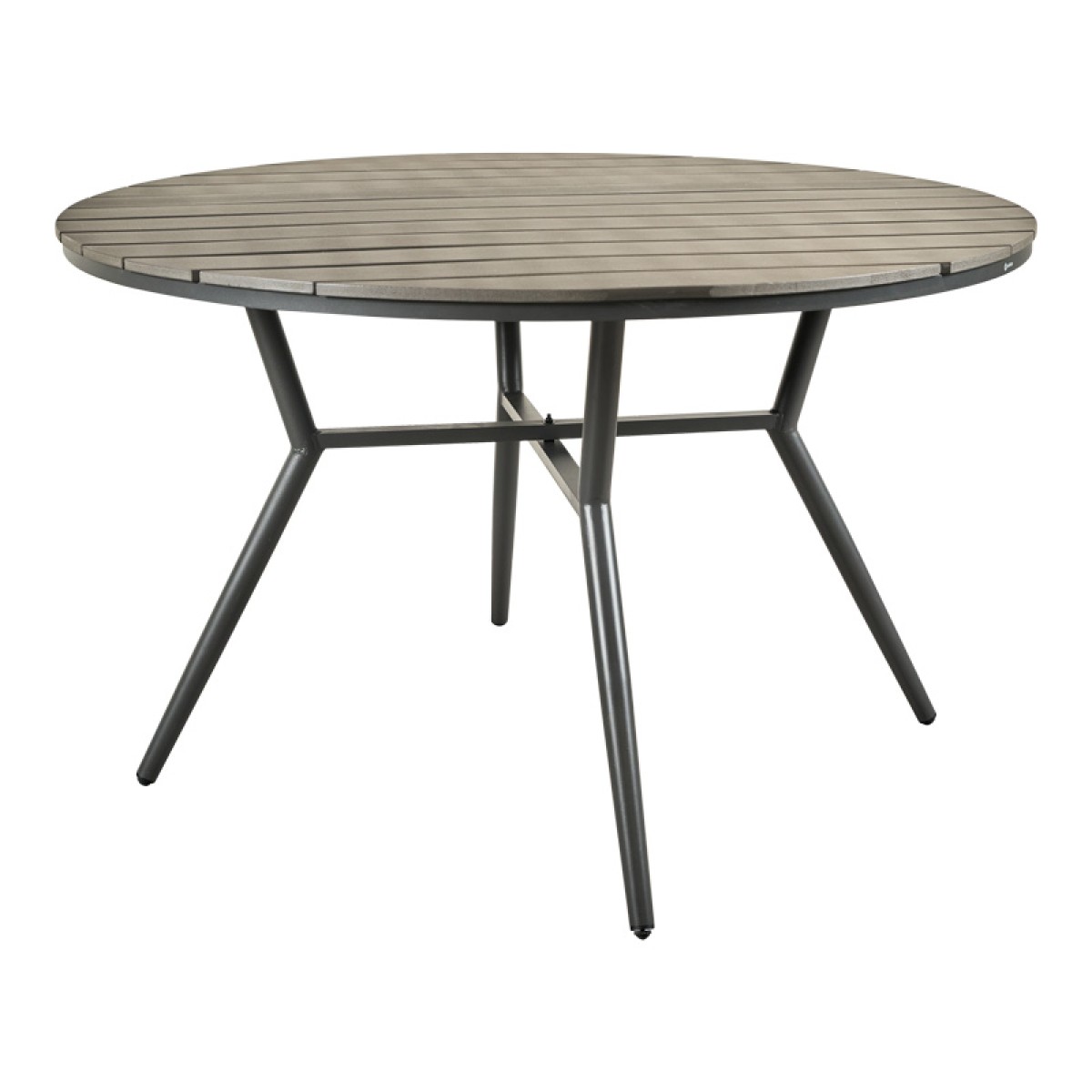 Τραπέζι Appa pakoworld αλουμίνιο και plywood σε ανθρακί απόχρωση Φ120x74εκ Τραπέζι Appa pakoworld αλουμίνιο και plywood σε ανθρακί απόχρωση Φ120x74εκ
