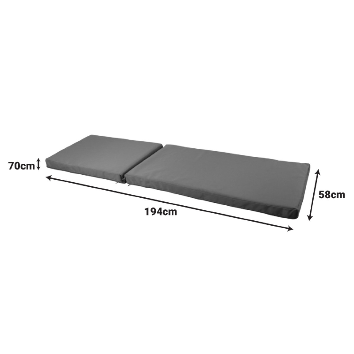 Μαξιλάρι Vertian pakoworld textilene σε μπεζ απόχρωση 194x58x20εκ Μαξιλάρι Vertian pakoworld textilene σε μπεζ απόχρωση 194x58x20εκ