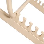 Σεζλόνγκ επαγγελματική Corte pakoworld σαμπανί αλουμινίου με textilene σε καφέ απόχρωση