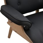 Πολυθρόνα relax Mirto pakoworld μασίφ ξύλο καρυδί -PU μαύρο 80x80x96.5εκ Πολυθρόνα relax Mirto pakoworld μασίφ ξύλο καρυδί -PU μαύρο 80x80x96.5εκ
