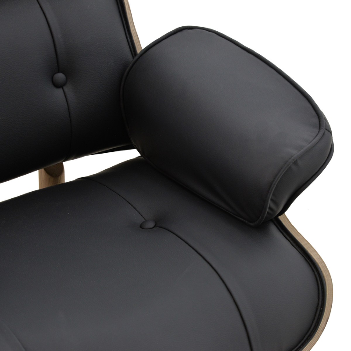Πολυθρόνα relax Mirto pakoworld μασίφ ξύλο καρυδί -PU μαύρο 80x80x96.5εκ Πολυθρόνα relax Mirto pakoworld μασίφ ξύλο καρυδί -PU μαύρο 80x80x96.5εκ