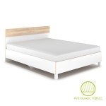 Κρεβάτι Awell pakoworld sonoma-λευκό 160x200εκ Κρεβάτι Awell pakoworld sonoma-λευκό 160x200εκ