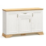 Μπουφές Jaden pakoworld golden oak-λευκό antique 137,5x39x88,5εκ Μπουφές Jaden pakoworld golden oak-λευκό antique 137,5x39x88,5εκ