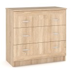 Συρταριέρα Rebecca pakoworld 3ων συρταριών sonoma 80,5x38x77εκ Συρταριέρα Rebecca pakoworld 3ων συρταριών sonoma 80,5x38x77εκ