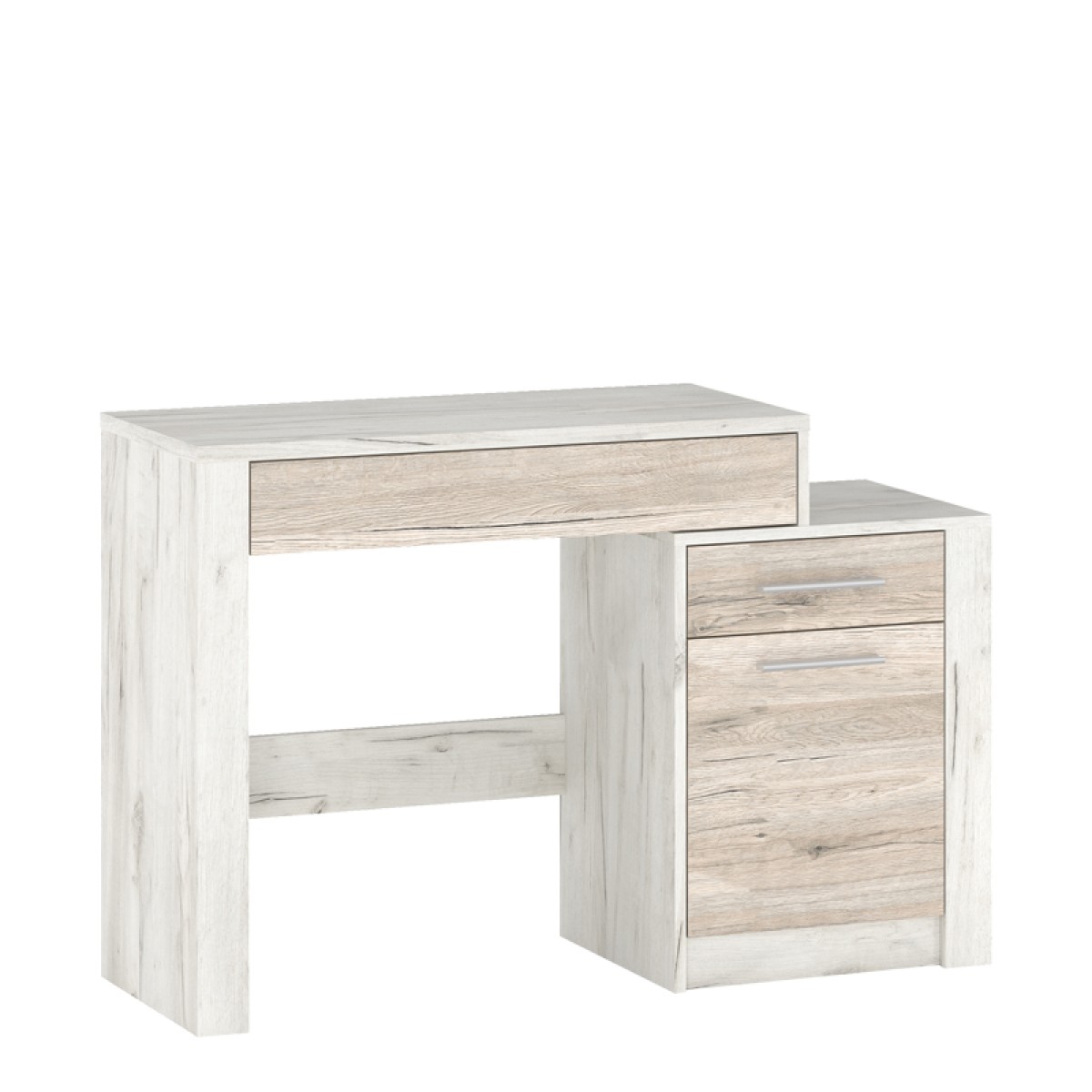 Τουαλέτα-καθρέπτης Neruda pakoworld λευκό antique-oak 114,5x39,5x76εκ Τουαλέτα-καθρέπτης Neruda pakoworld λευκό antique-oak 114,5x39,5x76εκ