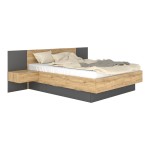 Κρεβάτι διπλό Kantri pakoworld σε sonoma - γκρι απόχρωση 160x200εκ Κρεβάτι διπλό Kantri pakoworld σε sonoma - γκρι απόχρωση 160x200εκ