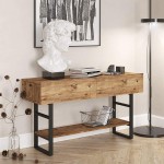 Κονσόλα Vien pakoworld oak-μαύρο 139x43x75,5εκ Κονσόλα Vien pakoworld oak-μαύρο 139x43x75,5εκ
