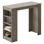 Τραπέζι μπαρ Riff pakoworld ανθρακί antique 120x51.5x101.5εκ Τραπέζι μπαρ Riff pakoworld ανθρακί antique 120x51.5x101.5εκ