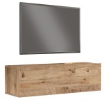 Έπιπλο τηλεόρασης επιτοίχιο Serit pakoworld sonoma 100x31.6x29.6εκ Έπιπλο τηλεόρασης επιτοίχιο Serit pakoworld sonoma 100x31.6x29.6εκ