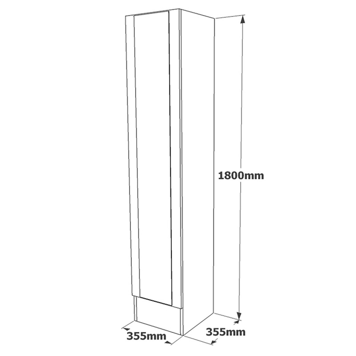 Ντουλάπι-στήλη Xara pakoworld sonoma 35.5x35.5x180εκ Ντουλάπι-στήλη Xara pakoworld sonoma 35.5x35.5x180εκ