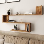 Ραφιέρα τοίχου Belinda pakoworld sonoma 120x14.5x71.4εκ Ραφιέρα τοίχου Belinda pakoworld sonoma 120x14.5x71.4εκ