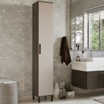 Ντουλάπι-στήλη Aurelius pakoworld ανθρακί-μόκα 29.5x29.5x183.6εκ Ντουλάπι-στήλη Aurelius pakoworld ανθρακί-μόκα 29.5x29.5x183.6εκ